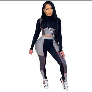 2pc spandex pants set